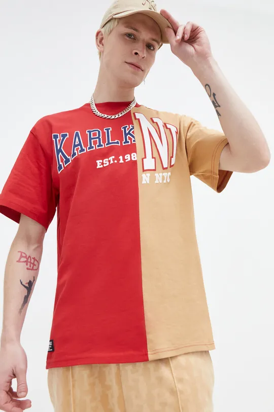 Pamučna majica Karl Kani crvena