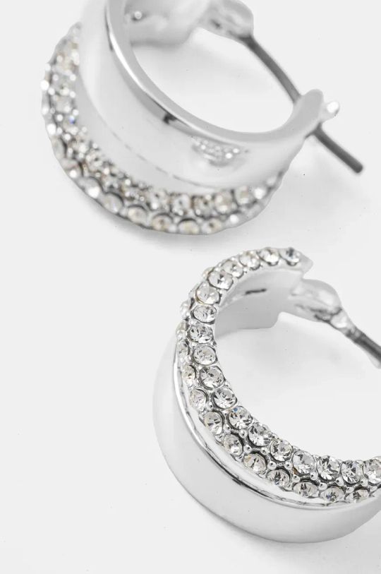 Сережки Lauren Ralph Lauren PE 14MM PAVE SPLIT HOOP 14G00868 срібний AW24