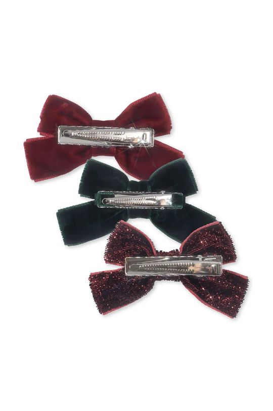 Detské sponky Konges Sløjd 6 PACK MICKI BOW HAIR CLIPS 6-pak KS101877 červená AW24