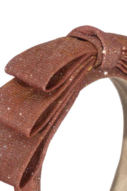 Konges Sløjd opaska do włosów dziecięca GLITTER BOW HAIRBRACE KS101990 różowy AW24