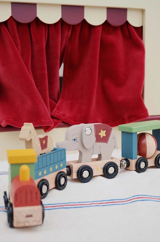 Dječja igračka Konges Sløjd WOODEN ANIMAL TRAIN FSC bež KS101738