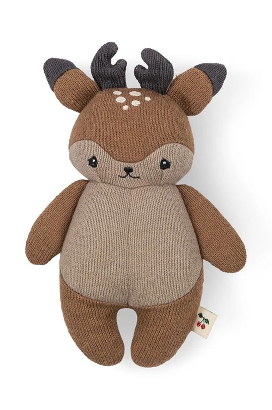 Konges Sløjd przytulanka niemowlęca MINI TOYS DEER KS102047 brązowy AW24