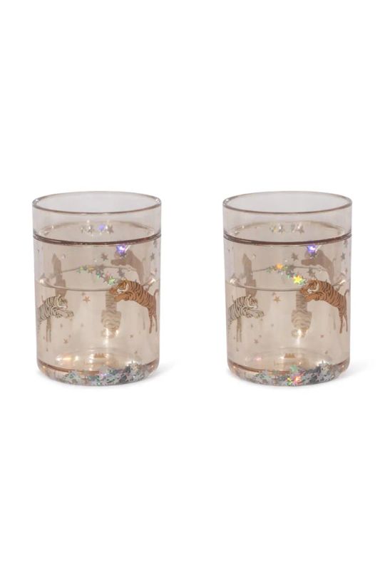 Sada pohárov Konges Sløjd 2 PACK GLITTER CUPS 2-pak KS101851 béžová AW24