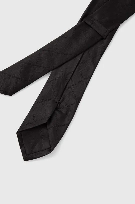 Hodvábna kravata Calvin Klein čierna