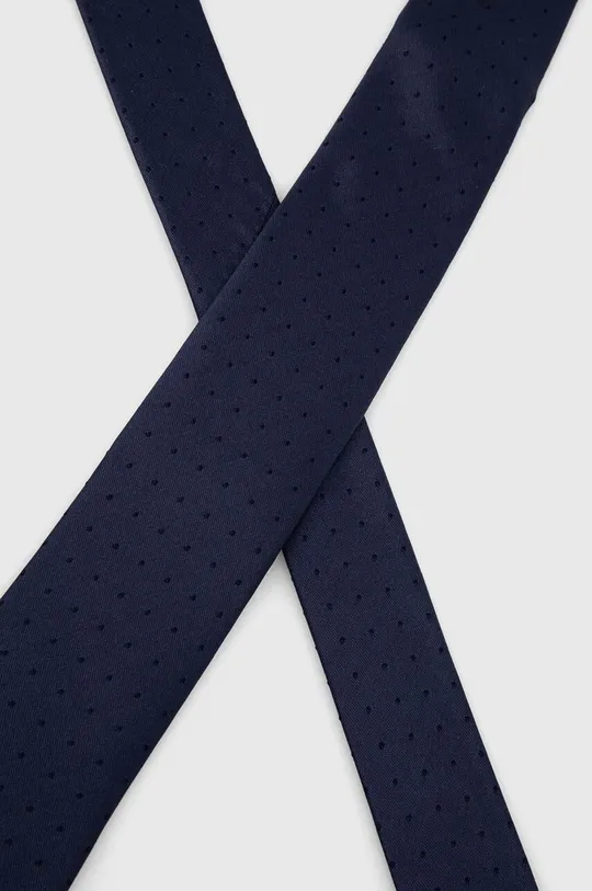 Hodvábna kravata Calvin Klein tmavomodrá