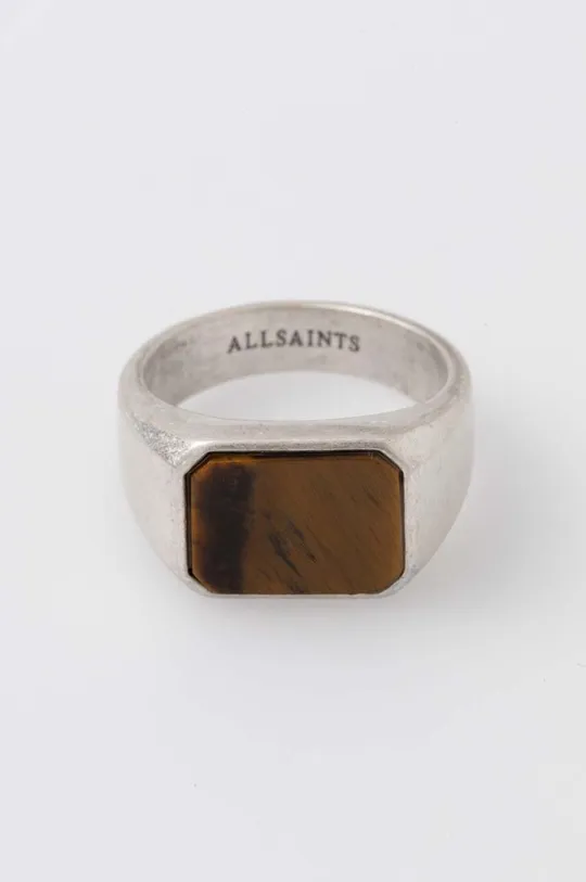 Strieborný prsteň AllSaints strieborná