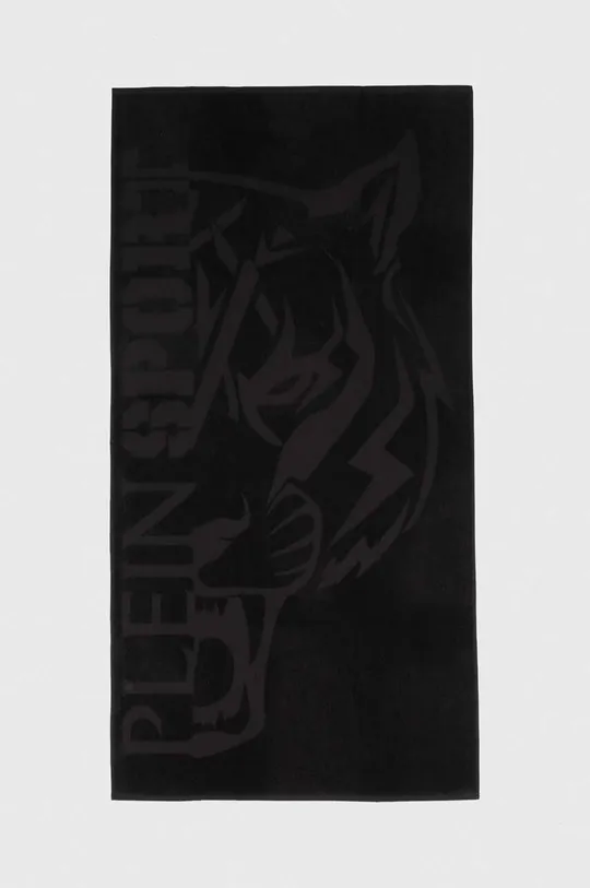 чёрный Хлопковое полотенце PLEIN SPORT 92 x 170 cm Мужской