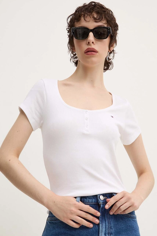 Tommy Jeans t-shirt bianco DW0DW18669