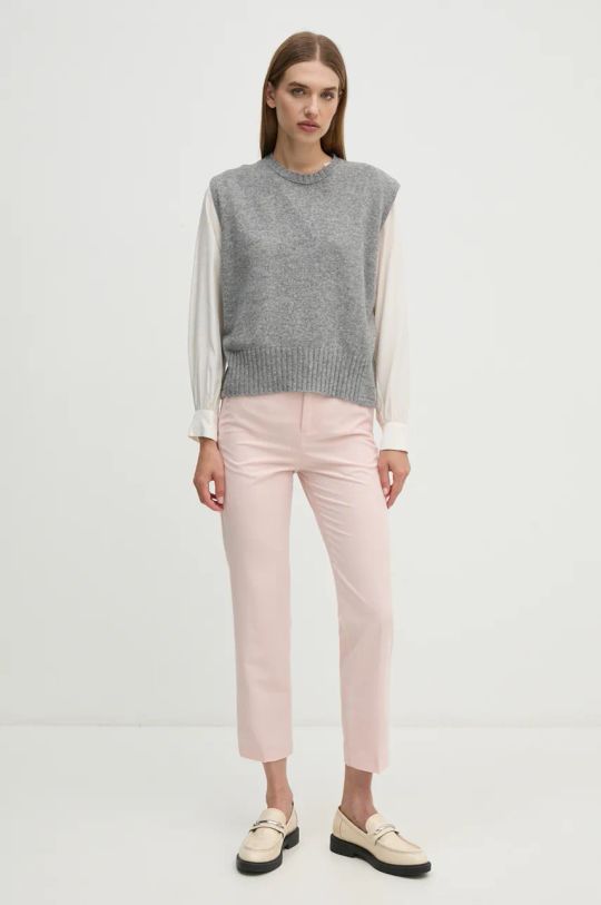 Μπλουζάκι United Colors of Benetton 59WJDQ097 μπεζ AW24