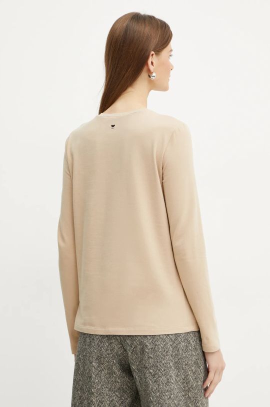 Odzież Weekend Max Mara longsleeve 2425946012600 beżowy