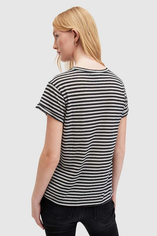 Tričko AllSaints ANNA STRIPE TEE WM228Z bílá AW24