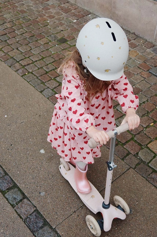 Konges Sløjd felpa in cotone bambino/a COCO FRILL SHIRT GOTS floreale rosa KS101462