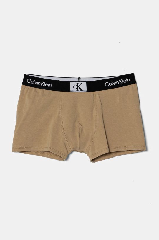 Chłopiec Calvin Klein Underwear bokserki dziecięce 3-pack B70B700486.9BYH beżowy