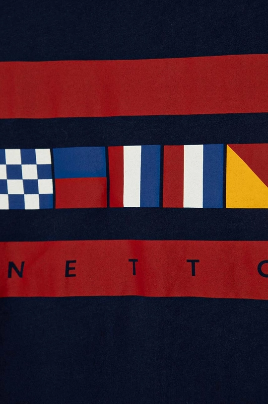 Παιδικές βαμβακερές πιτζάμες United Colors of Benetton σκούρο μπλε 3VD00P07A.G.Seasonal