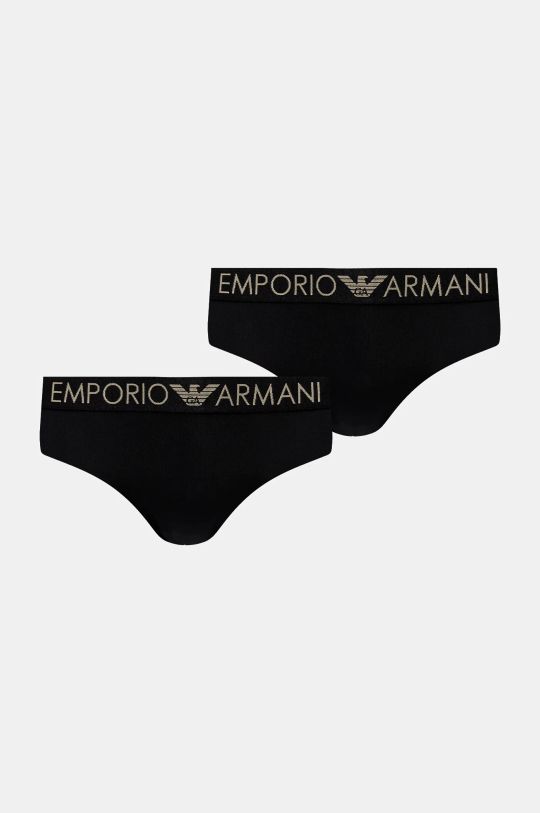 Emporio Armani Underwear figi 2-pack nadruk czarny 163334.4F235