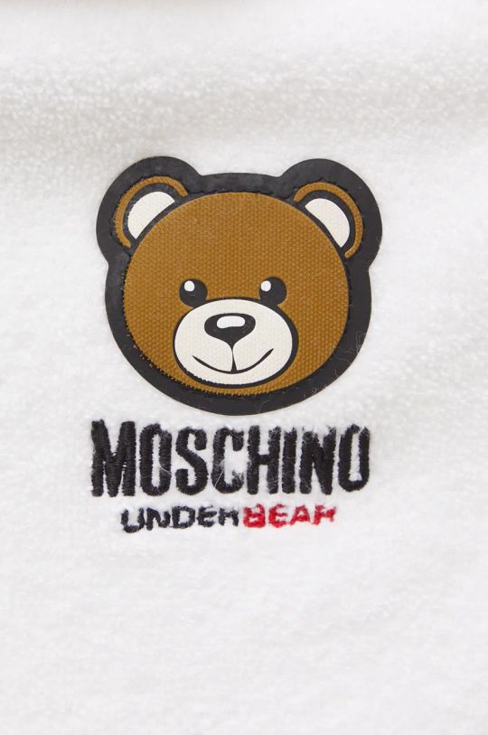 Moschino Underwear halat de baie din bumbac A9682.4307 alb