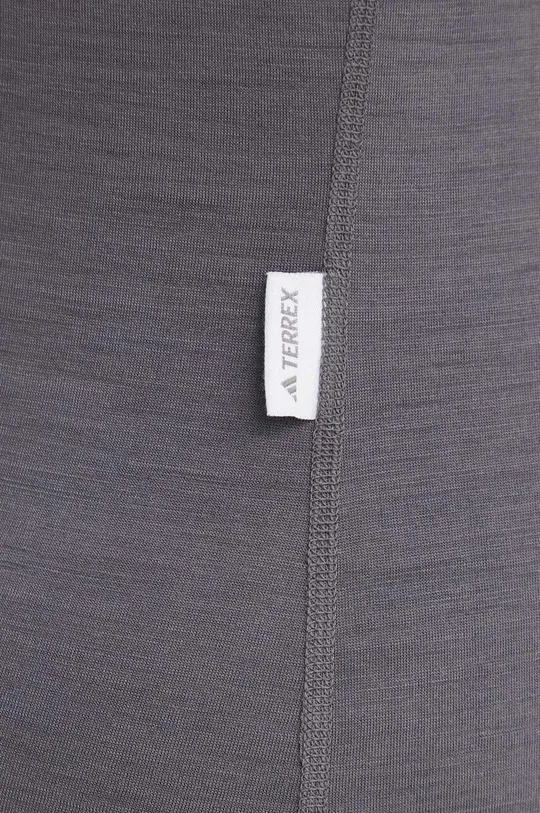 γκρί Λειτουργικό μακρυμάνικο πουκάμισο adidas TERREX Xperior Merino 150