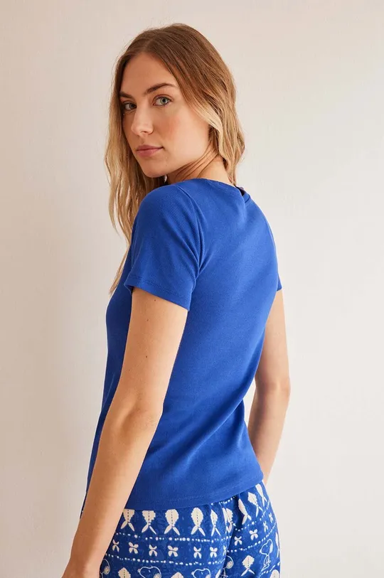 Бавовняна піжамна футболка women'secret MIX AND MATCH SEASIDES 95% Бавовна, 5% Еластан