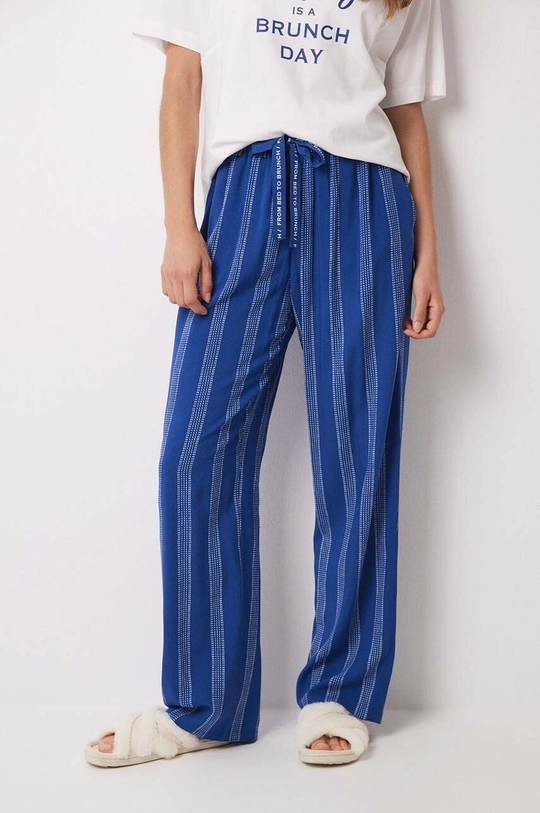 women'secret pantaloni de pijama MIX AND MATCH SUNDAY BRUNCH 3708459 albastru AW24