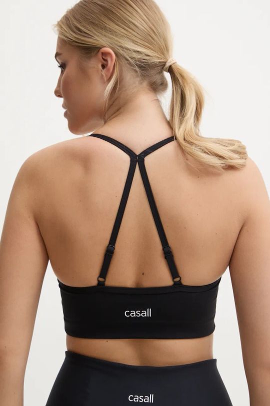 Ρούχα Σουτιέν γιόγκα Casall Sleek Strappy 24181 μαύρο