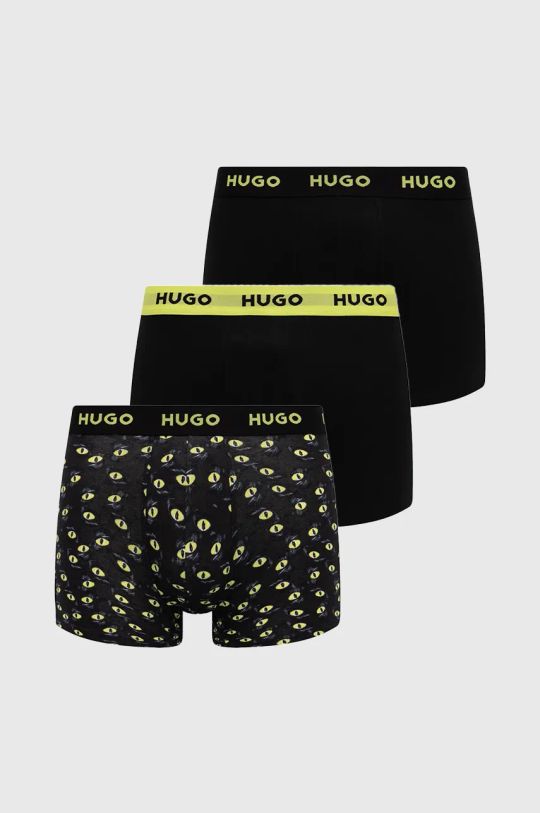 HUGO boxer pacco da 3 maglia nero 50517887