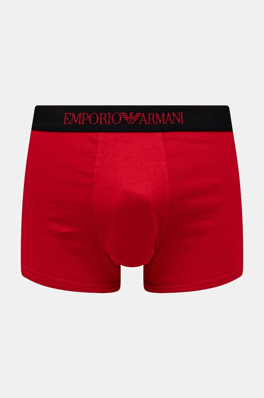 Βαμβακερό μποξεράκι Emporio Armani Underwear 3-pack 111625.4F722 κόκκινο AW24