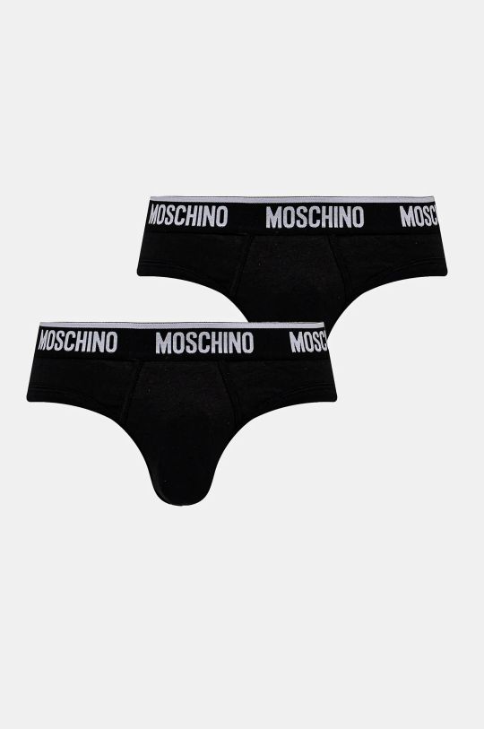 Moschino Underwear slipy 2-pack dzianina czarny 1396.4402