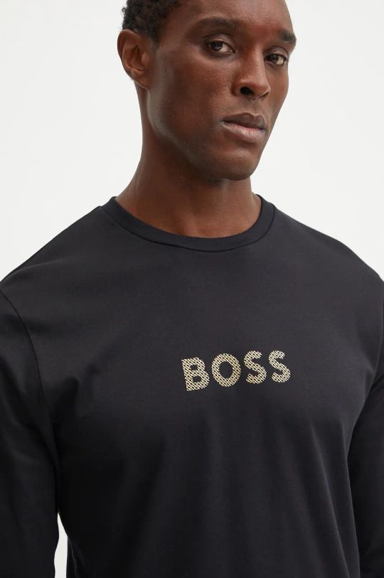 BOSS pijamale de bumbac 50527499 negru