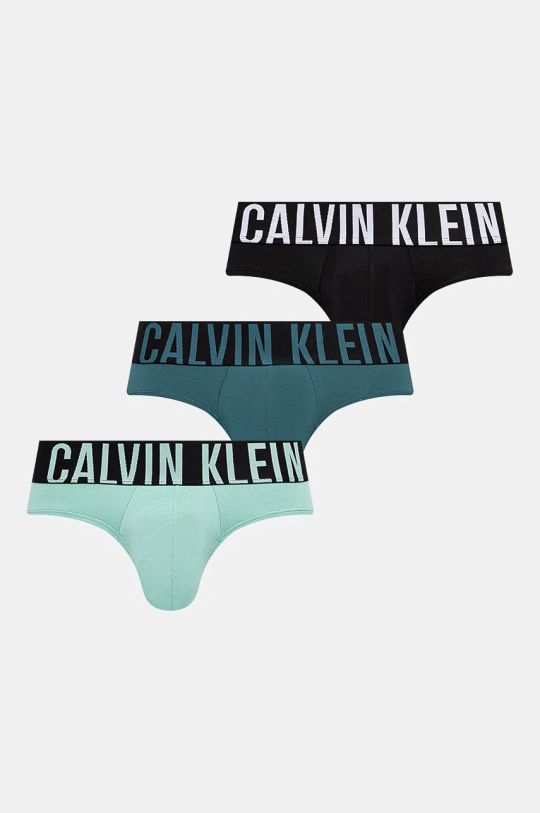 Slip gaćice Calvin Klein Underwear 3-pack bez uzorka šarena 000NB3610A