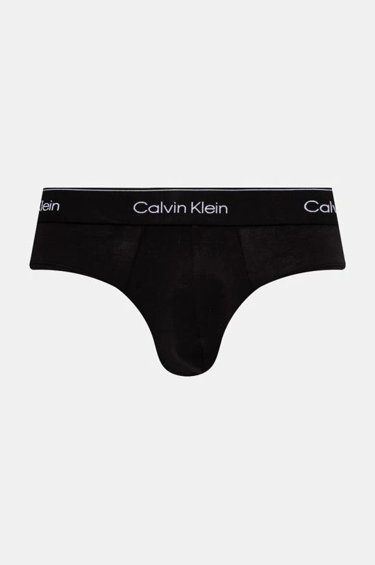 Slipy Calvin Klein Underwear 3-pak 000NB3962A čierna AW24