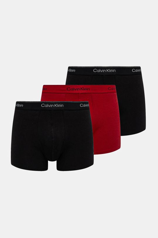 Boxerky Calvin Klein Underwear 3-pack pletenina černá 000NB4077A