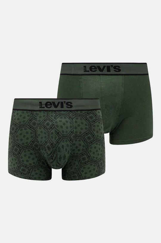 Boxerky Levi's 2-pak jednofarebný zelená 37149.1032