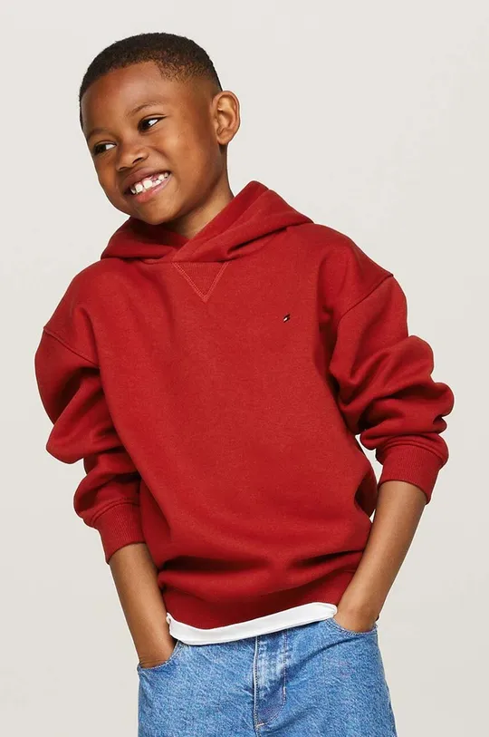 Детская кофта Tommy Hilfiger с капюшоном красный KS0KS00562.9BYH.128.176