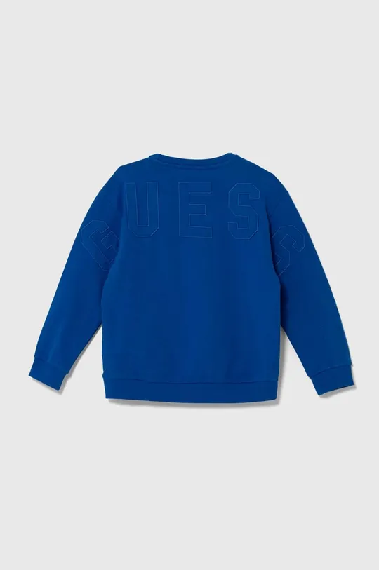Παιδική βαμβακερή μπλούζα Guess μπλε