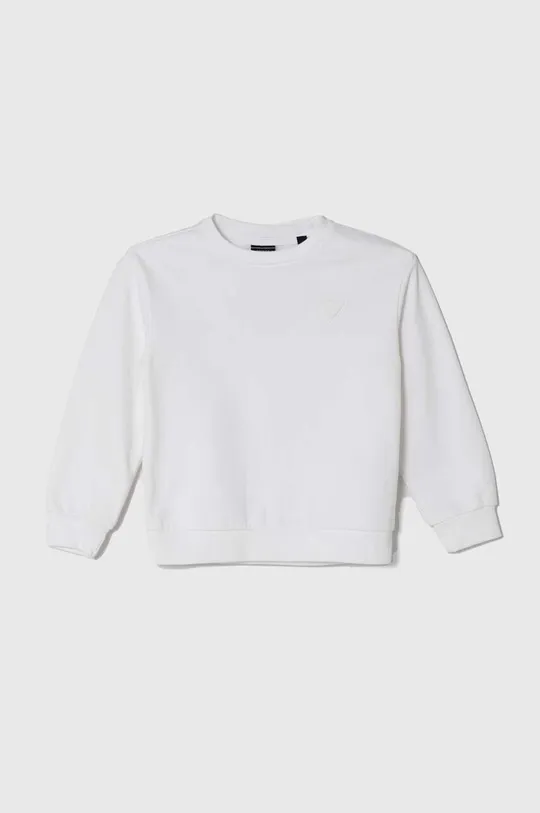 λευκό Παιδική βαμβακερή μπλούζα Guess Για αγόρια