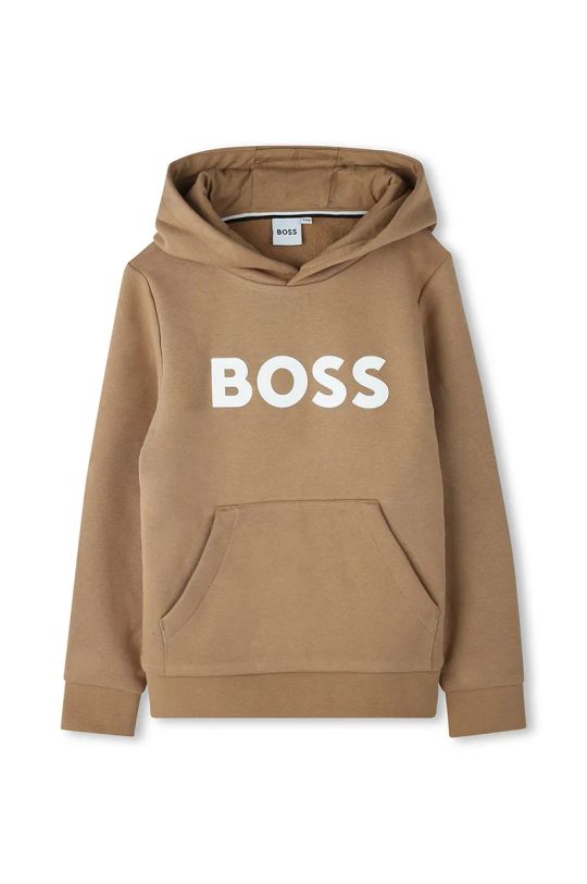 BOSS bluza dziecięca z kapturem beżowy J51187.126.150