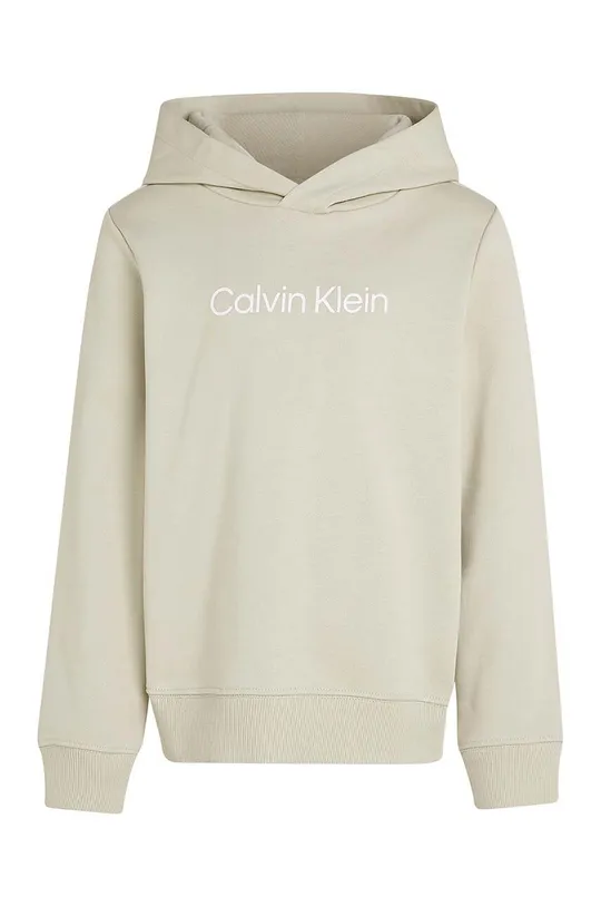 Детская хлопковая кофта Calvin Klein Jeans IU0IU00679.128.176.9BYH бежевый AW24