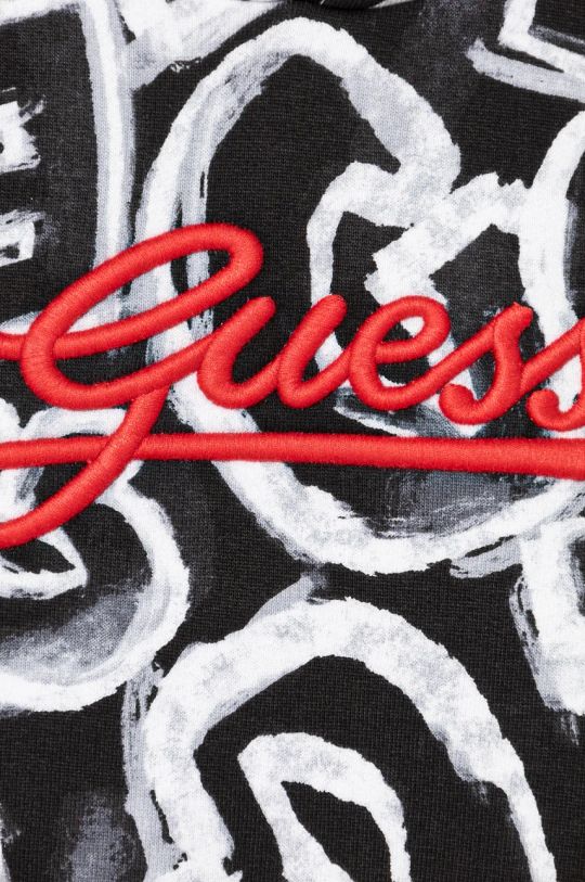 Αγορίστικα Παιδική βαμβακερή μπλούζα Guess L4BQ09.KAD73.9BYH μαύρο