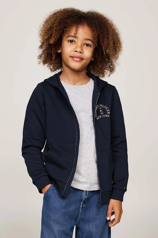 Tommy Hilfiger felpa per bambini con blu navy KB0KB09386.9BYH.128.176