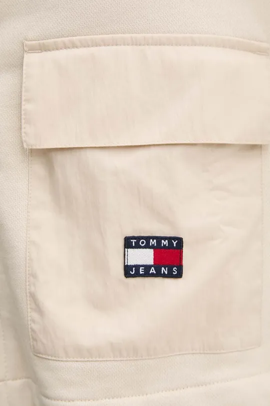 Хлопковая кофта Tommy Jeans DW0DW18381 бежевый