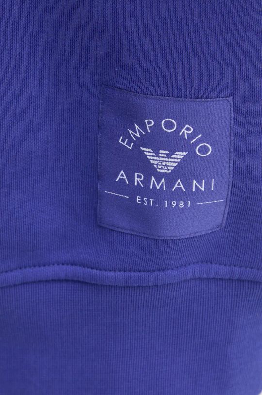 Mikina s kapucňou Emporio Armani Underwear 164909.4F265 fialová