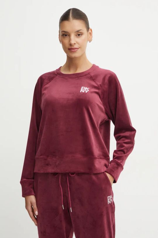 Velurová mikina Dkny burgundské DP4T1057