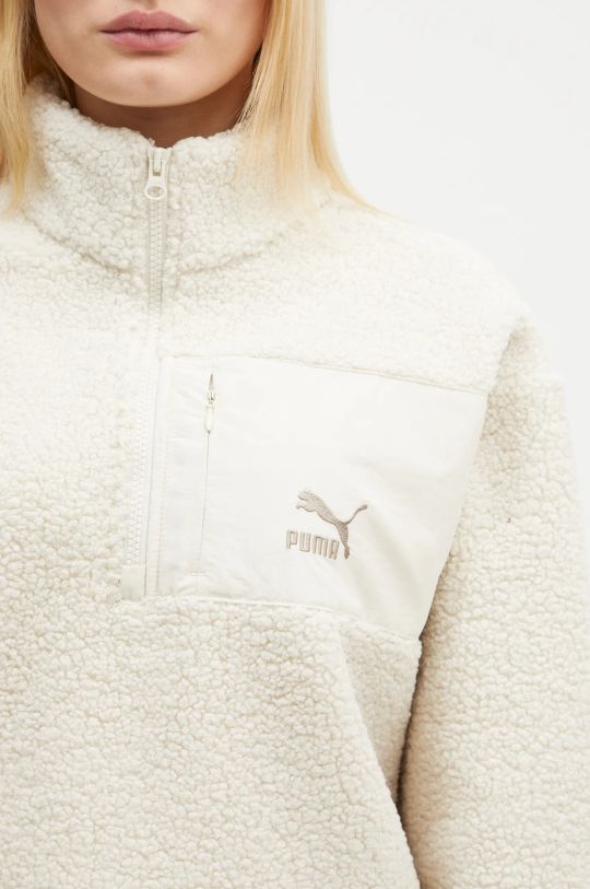 Puma fleece sweatshirt CLASSICS beige 626796