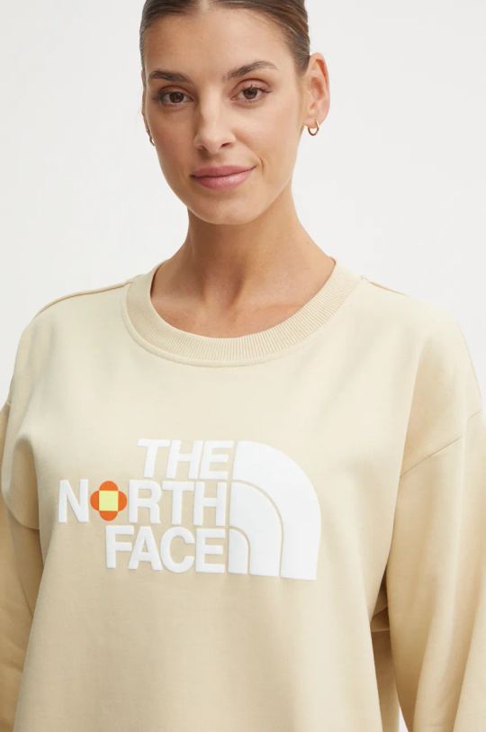 Βαμβακερή μπλούζα The North Face TNF x Yinka Ilori μπεζ NF0A89C83X41