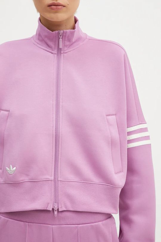 Кофта adidas Originals Neuclassics CL Tracktop фіолетовий IW5616