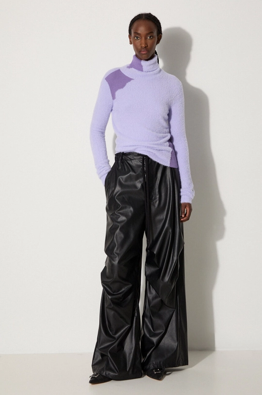 MM6 Maison Margiela wool blend jumper S62HA0088.M13073 violet AW24