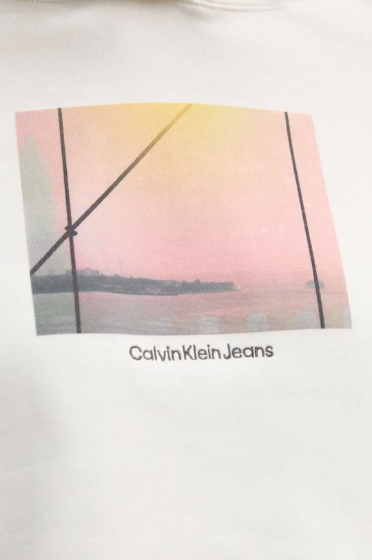 Bavlněná mikina Calvin Klein Jeans J20J224168 béžová