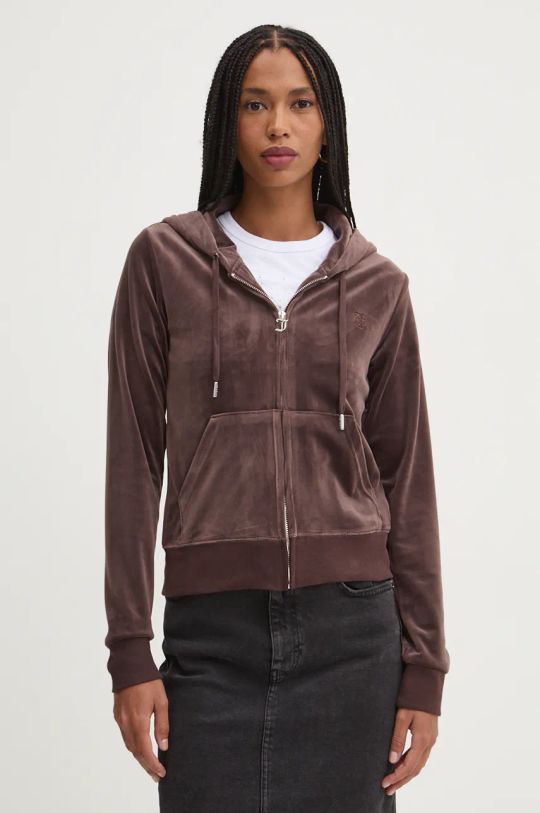 Кофта Juicy Couture ROBERTSON CLASS с капюшоном коричневый JCAP176EU.193