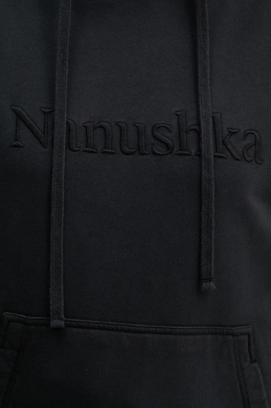 Nanushka bluza bawełniana EVER NU24CRSH00199 czarny