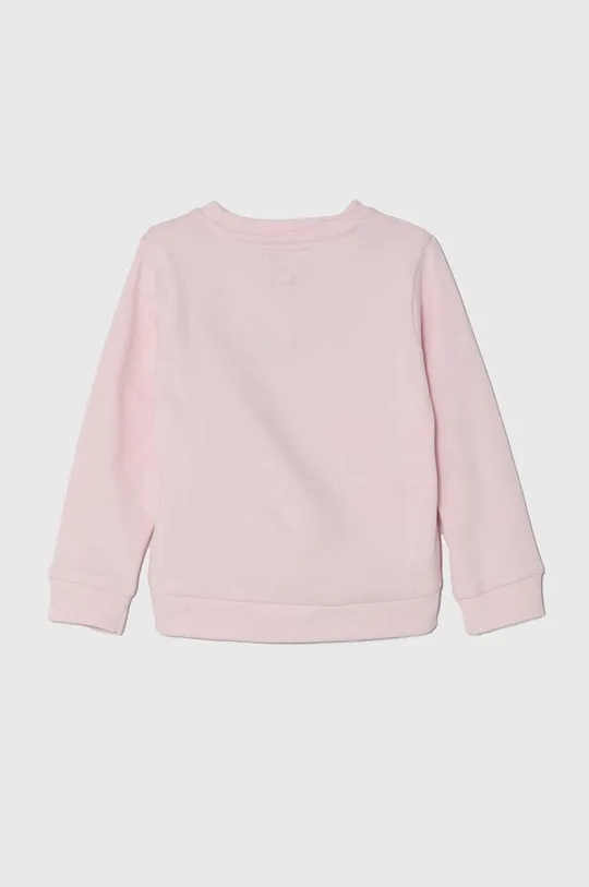 Guess bluza bawełniana dziecięca różowy